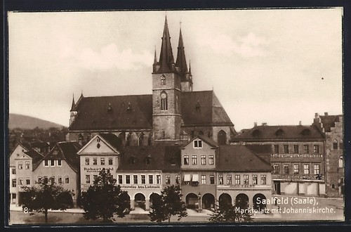 Ansichtskarte saalfeld s - ansichtskarte, /s