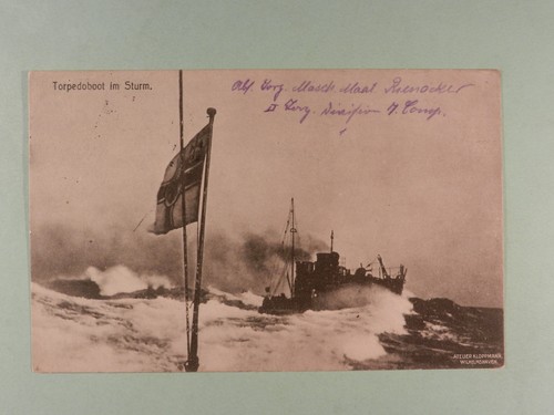 Postcard torpedo boat - , in