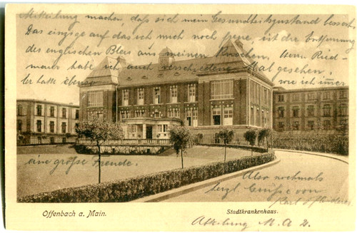 Postcard offenbach main city - postcard,