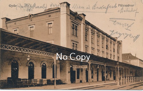 Old postcard győr raab - győr,