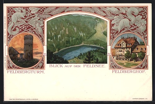 Lithograph feldberg - lithograph,