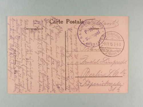 Postcard ostend place armes - postcard,