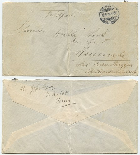 35543 lettera posta militare - posta,