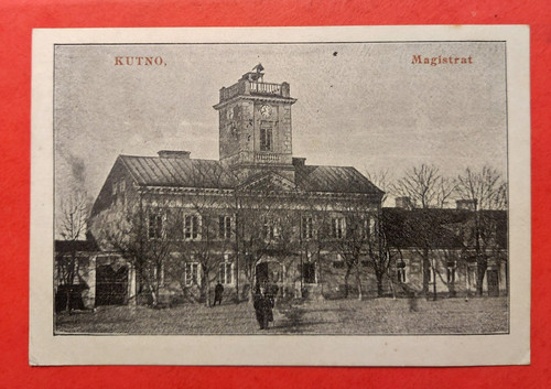 Postcard kutno magistrate - kutno,