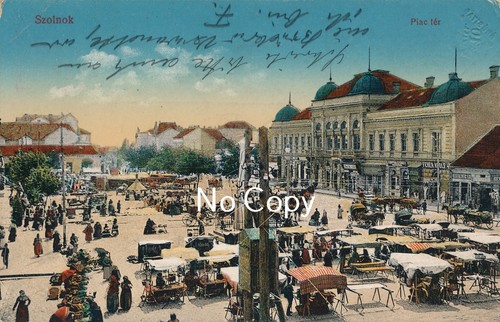 Old postcard szolnok hungary - old,