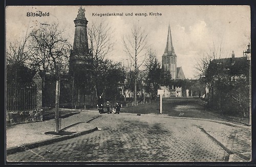 Postcard bitterfeld war - postcard,
