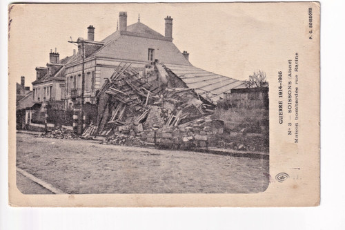 Cartolina soissons guerre 1914 - soissons,