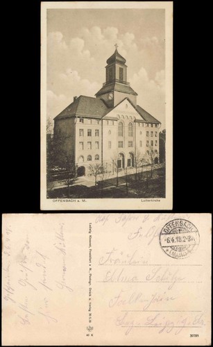 Postcard offenbach - postcard, (main)